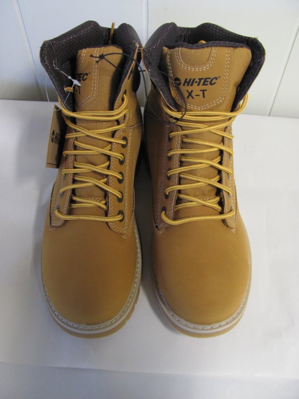 HI-TEC X-T MENS VEGAN LEATHER WORK BOOTS NWOB